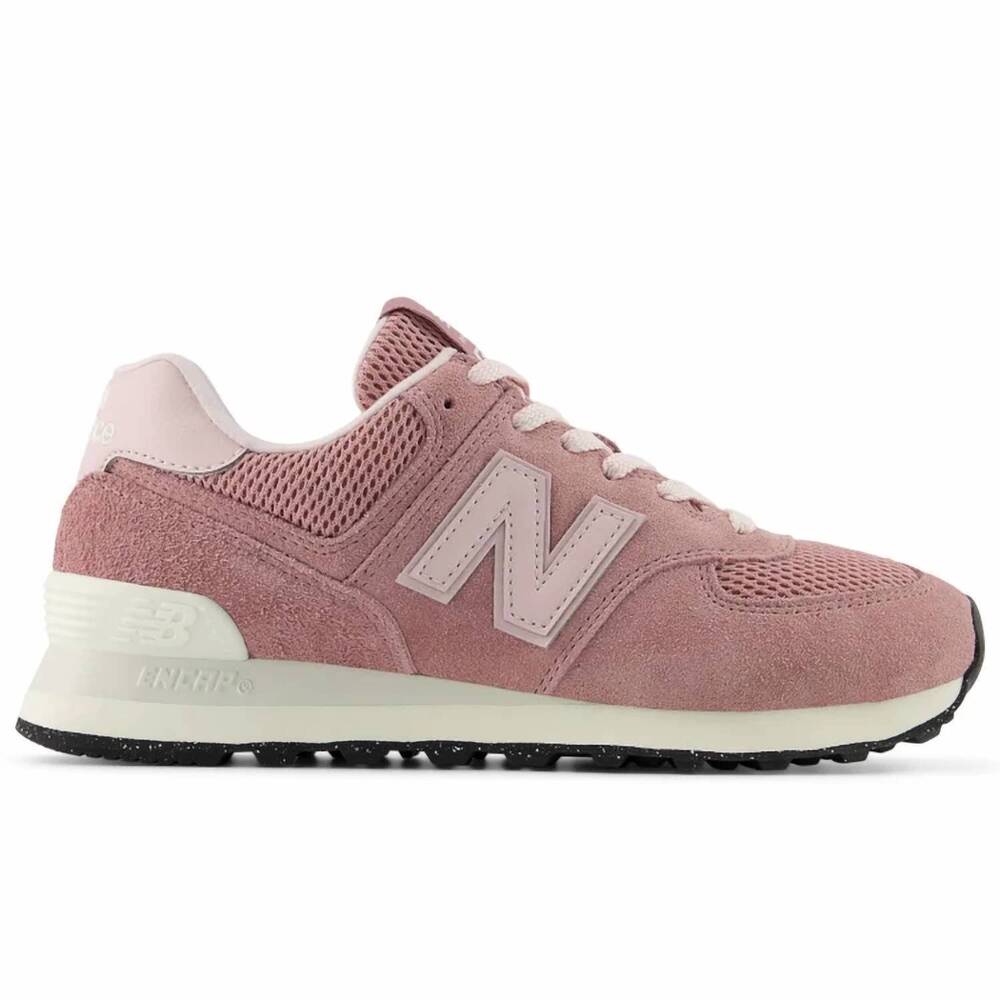 NEW NEW BALANCE women's 574 sneakers in alpha pink/ white